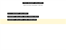 Tablet Screenshot of budgetgallery.org